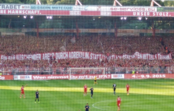 RB-kritisches Banner im Union Block
