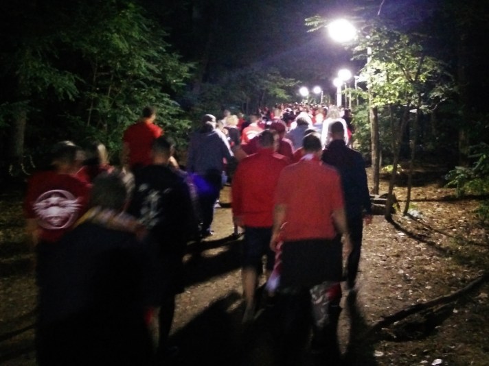Waldweg zurück zur S-Bahn Station Köpenick.